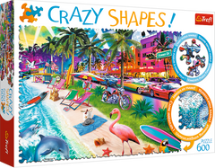 Trefl Crazy Shapes puzzle Miami Beach 600 kosov