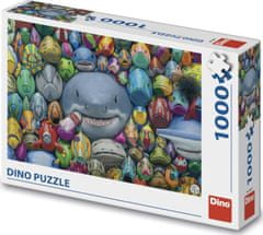 Dino Puzzle Barvne ribe 1000 kosov