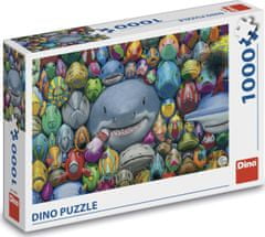 Dino Puzzle Barvne ribe 1000 kosov