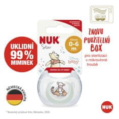 Nuk Dojenček Disney Winnie the Pooh v škatli, beli 0-6m