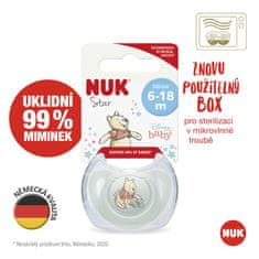 Nuk Disney Winnie the Pooh dude v škatli, bela 6-18m