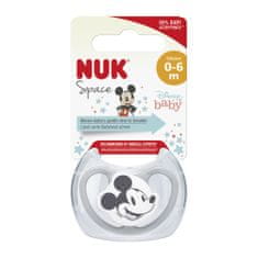 Nuk Dojenček Space Disney Mickey v škatli, siv 0-6m