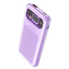 AceFast Powerbank 10000mAh Sparkling Series hitro polnjenje 30W vijolična