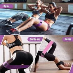 Mormark Elastični trakovi, Vadbeni trakovi, Elastike za Vadbo za Zadnjico in Noge (3 kosi + vrečka) | FITSTRAPS
