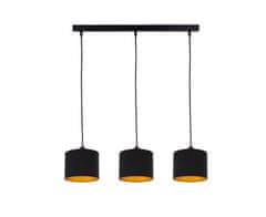 Greatstore 3xE27 FLOW BLACK viseča svetilka