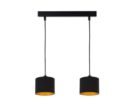 shumee Obesna svetilka 2xE27 FLOW BLACK