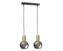 shumee Obesna svetilka 2xE27 SUPRA BLACK/GOLD