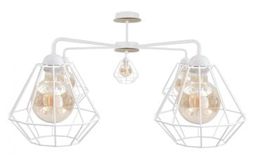 shumee Stropna svetilka 5xE27 FOSKAL WHITE WOOD
