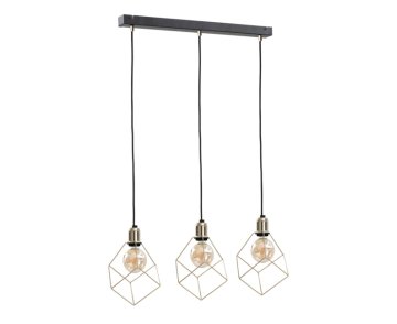 Greatstore 3xE27 Obesna svetilka TAHO GOLD
