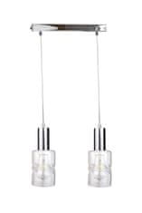 shumee Obesna svetilka 2xE27 CROSS SILVER