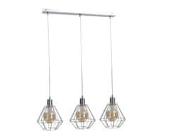 Greatstore 3xE27 FOSKAL SILVER viseča svetilka