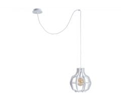 Greatstore Obesna svetilka 1xE27 BENTO SMALL WHITE LONG 651