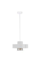 Greatstore Obesna svetilka 1xE27 BOSSI II BLACK/WHITE