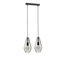 shumee Obesna svetilka 2xE27 LEX BLACK