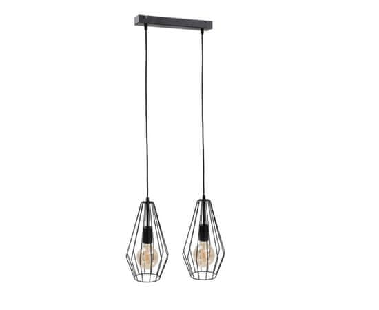 shumee Obesna svetilka 2xE27 LEX BLACK