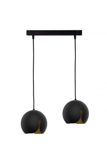 shumee Obesna svetilka 2xE27 MALAGA BLACK