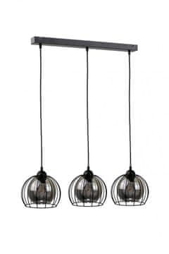 Greatstore 3xE27 Obesna svetilka SOLO BLACK