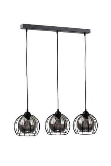 Greatstore 3xE27 Obesna svetilka SOLO BLACK
