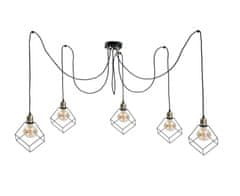 Greatstore 5xE27 Obesna svetilka RUBEN GOLD