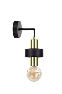 shumee Stenska svetilka 1xE27 UNICA BLACK/GOLD