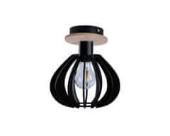 Greatstore Stropna svetilka 1xE27 NICOLETA BLACK AND NATURAL 810