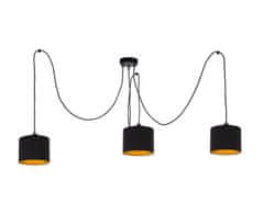 Greatstore 3xE27 FLOW BLACK LONG viseča svetilka
