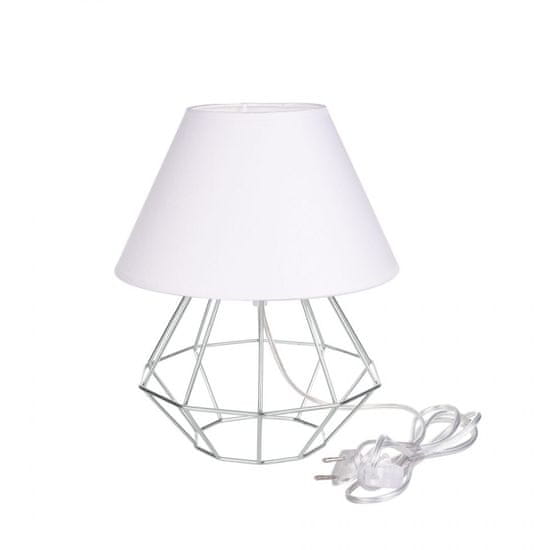 Greatstore Nočna svetilka 1xE27 PATI SILVER/WHITE II