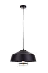 Greatstore Obesna svetilka 1xE27 ELECTRA BLACK
