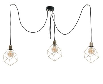 Greatstore 3xE27 Obesna svetilka TAHO GOLD