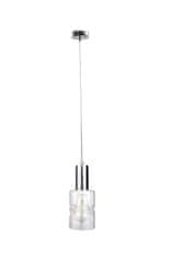 Greatstore Obesna svetilka 1xE27 CROSS SILVER