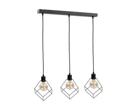 Greatstore 3xE27 RUBEN BLACK viseča svetilka