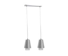 shumee Obesna svetilka 2xE27 MOLLY CRYSTAL SILVER