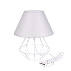 Greatstore Nočna svetilka 1xE27 PATI WHITE/GREY II