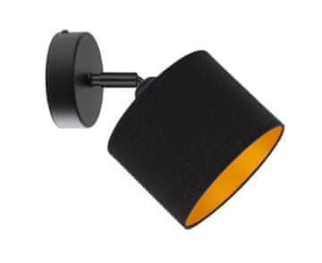 shumee Stenska svetilka 1xE27 FLOW BLACK