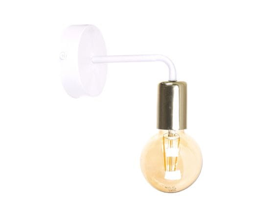 shumee Stenska svetilka 1xE27 NIXON WHITE/GOLD