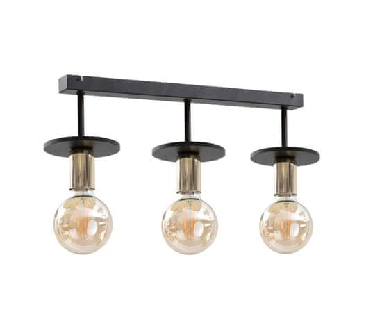 Greatstore 3xE27 SATURN BLACK viseča svetilka
