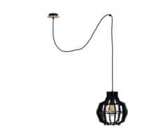 Greatstore Obesna svetilka 1xE27 BENTO SMALL BLACK LONG 652
