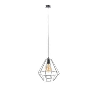 Greatstore Obesna svetilka 1xE27 FARO SILVER