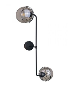 shumee Stenska svetilka 2xE27 MERA BLACK