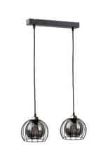 shumee Obesna svetilka 2xE27 SOLO BLACK/GOLD