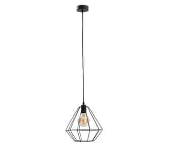 Greatstore Obesna svetilka 1xE27 FARO BLACK