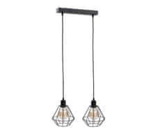 shumee Obesna svetilka 2xE27 FOSKAL BLACK