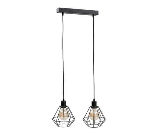 shumee Obesna svetilka 2xE27 FOSKAL BLACK