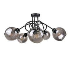 shumee Stropna svetilka 5xE27 RING BLACK