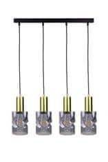 shumee Obesna svetilka 4xE27 CROSS BLACK/GOLD