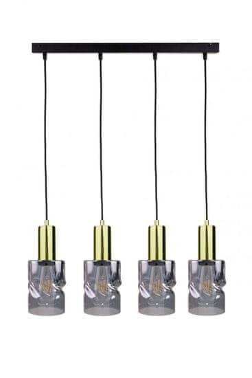 shumee Obesna svetilka 4xE27 CROSS BLACK/GOLD