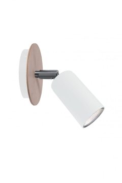 shumee Stenska svetilka 1xGU10 EYE WHITE WOOD