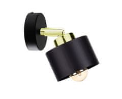 shumee Stenska svetilka 1xE27 SIMPLY BLACK/GOLD