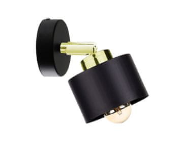 shumee Stenska svetilka 1xE27 SIMPLY BLACK/GOLD
