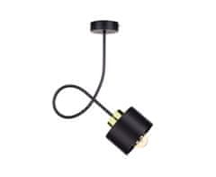 Greatstore Stropna svetilka 1xE27 SIMPLY BLACK/GOLD